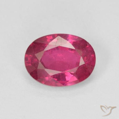 1.65ct Naturel Rouge léger Rubis, ovale, VS-SI