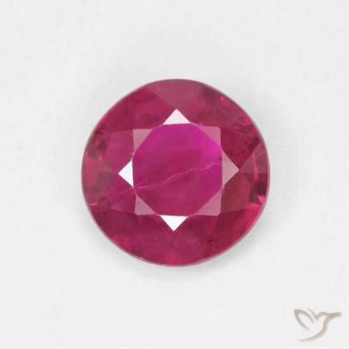 0.69ct Naturel Rouge léger Rubis, Tour, VS