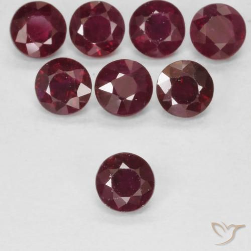 0.31ct Naturel Rouge foncé Rubis, Tour, VS