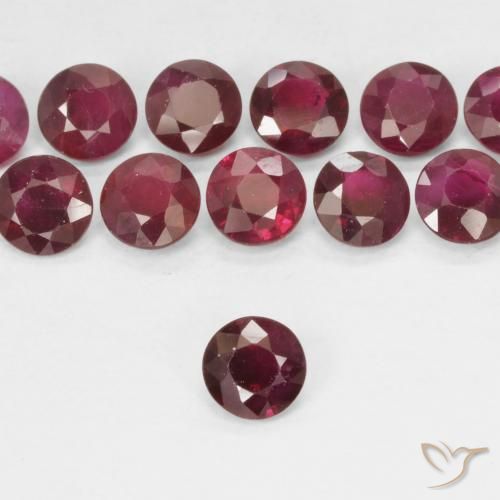 0.29ct Naturel Rouge foncé Rubis, Tour, VS