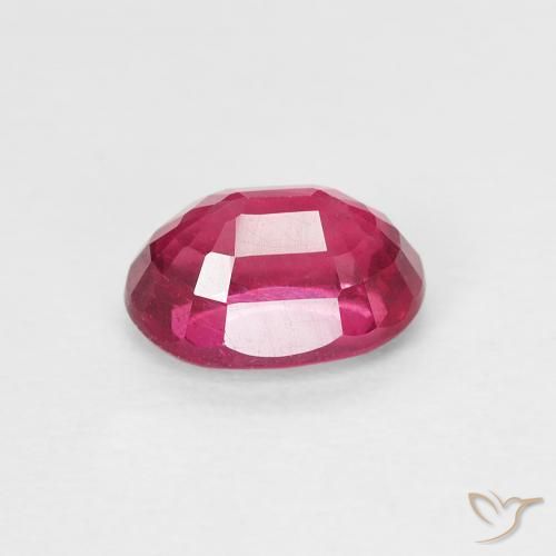 Rubis Rouge léger naturelle ovale, 1.21 ct, VS
