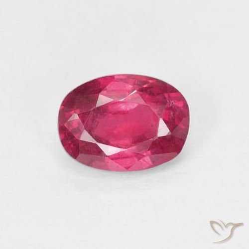 1.13ct Naturel Rouge léger Rubis, ovale, VS