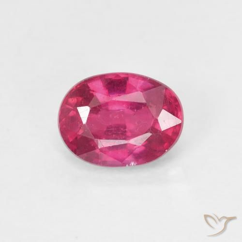 1.05ct Naturel Rouge léger Rubis, ovale, VS