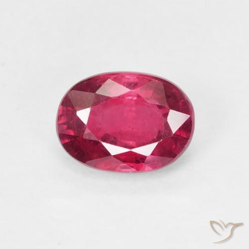 1.32ct Naturel Medium Dark-Red Rubis, ovale, VS