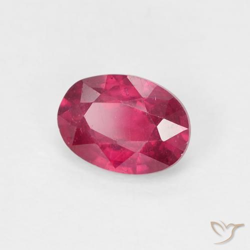 Rubis Medium Dark-Red naturelle ovale, 1.08 ct, VS