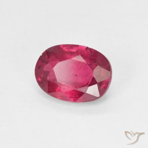 Rubis Medium Dark-Red naturelle ovale, 1.08 ct, VS