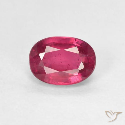 1.26ct Naturel Rose rougeâtre profond Rubis, ovale, VS