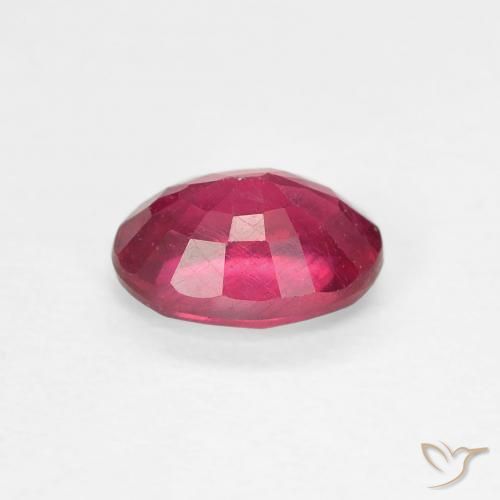 Rubis Medium Dark-Red naturelle ovale, 1.19 ct, VS