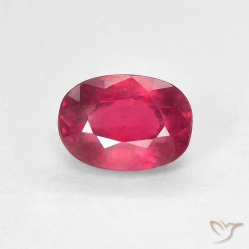 1.33ct Naturel Medium Dark-Red Rubis, ovale, VS