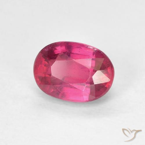 Rubis Rouge léger naturelle ovale, 1.46 ct, VS
