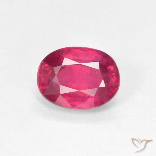 1.18ct Naturel Rouge léger Rubis, ovale, VS