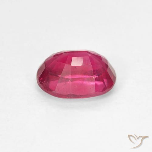 Rubis Rouge léger naturelle ovale, 1.18 ct, VS