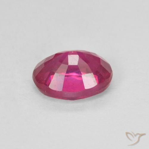 Rubis Rouge léger naturelle ovale, 1.14 ct, VS