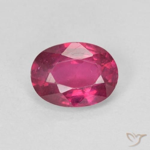 1.09ct Naturel Rouge léger Rubis, ovale, VS