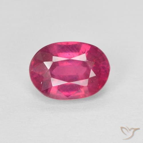 1.21ct Naturel Rouge léger Rubis, ovale, VS