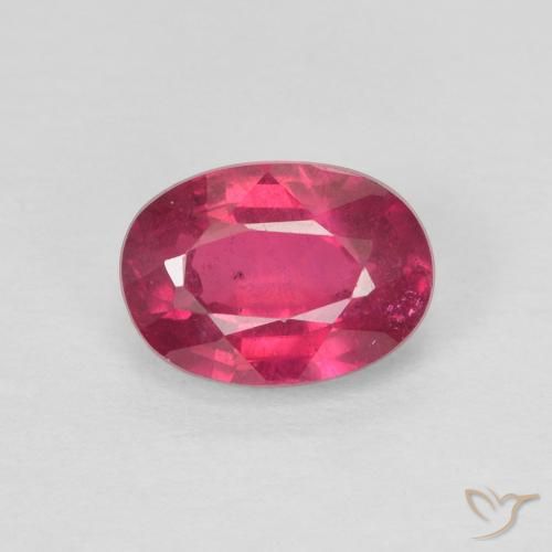 1.16ct Naturel Rouge léger Rubis, ovale, VS
