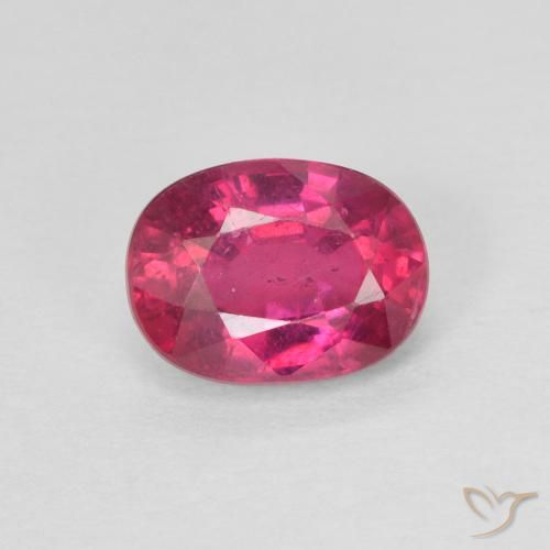 1.16ct Naturel Rouge léger Rubis, ovale, VS-SI