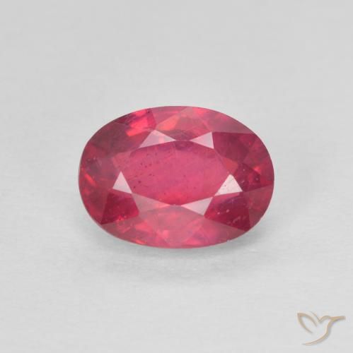1.33ct Naturel Rose rougeâtre Rubis, ovale, VS