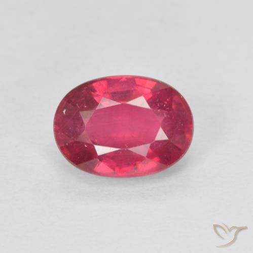 1.34ct Naturel Rouge moyen Rubis, ovale, VS
