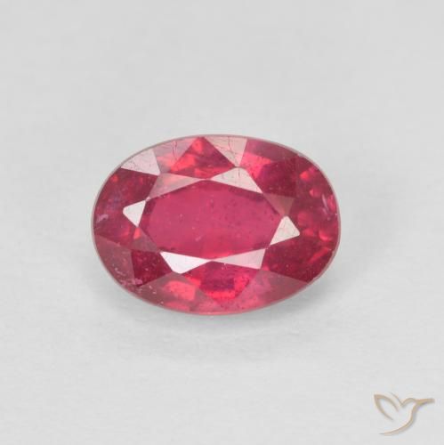 1.33ct Naturel Rouge moyen Rubis, ovale, VS