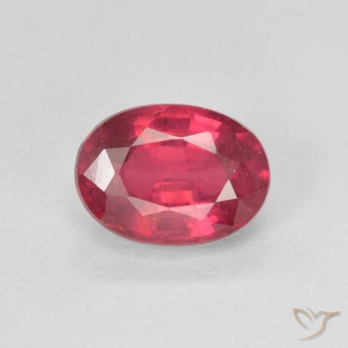 1.45ct Naturel Rose rougeâtre Rubis, ovale, VS
