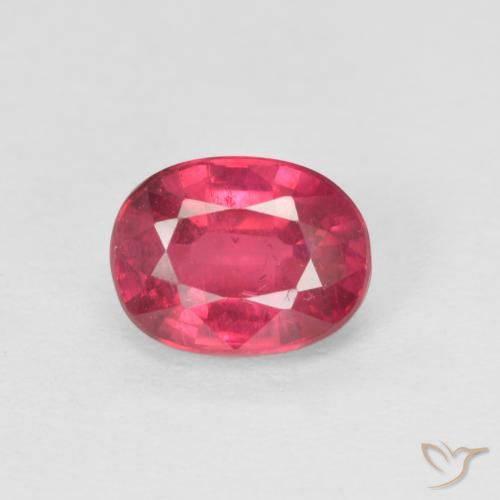 1.23ct Naturel Rouge moyen Rubis, ovale, VS