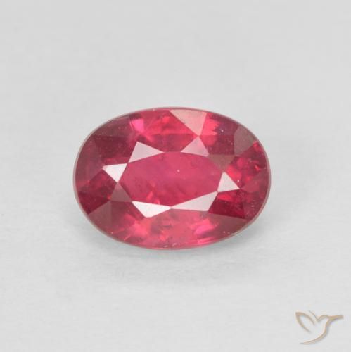1.41ct Naturel Rouge Rosâtre Rubis, ovale, VS