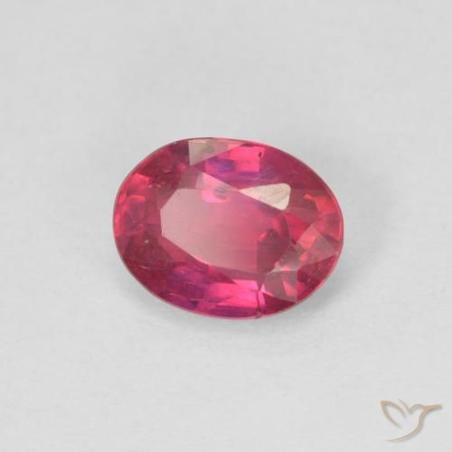 Rubis Rouge léger naturelle ovale, 0.99 ct, VS-SI