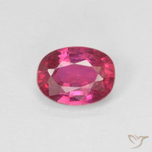 1.04ct Naturel Rouge léger Rubis, ovale, VS