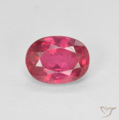 1.22ct Naturel Rouge Rosâtre Rubis, ovale, VS