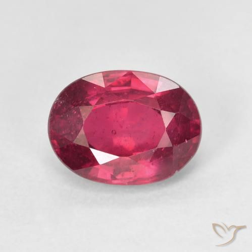1.96ct Naturel Rose rougeâtre profond Rubis, ovale, VS