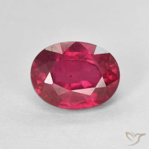 2.24ct Naturel Rose rougeâtre profond Rubis, ovale, VS