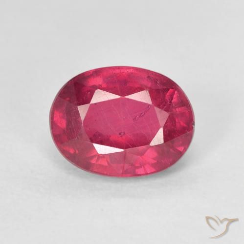 1.95ct Naturel Rouge Rosâtre Rubis, ovale, VS
