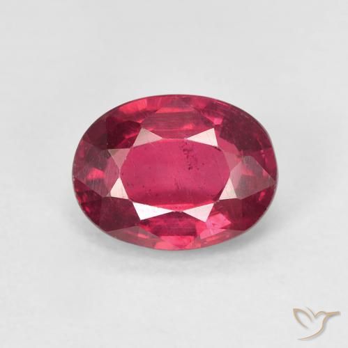 1.68ct Naturel Rouge confiture Rubis, ovale, VS