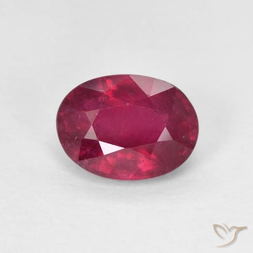 1.85ct Naturel Medium Dark-Red Rubis, ovale, VS