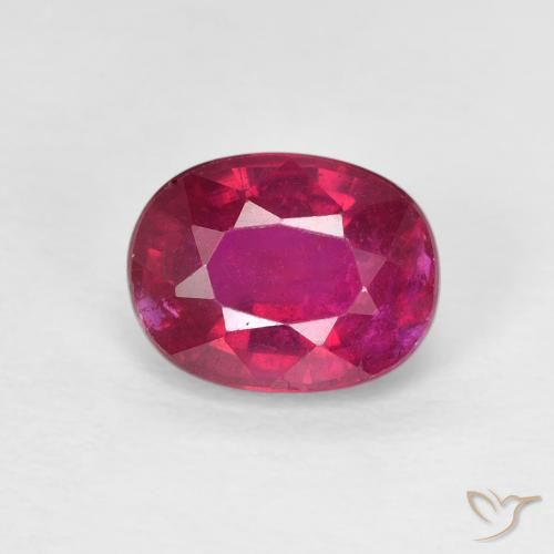 1.90ct Naturel Rouge léger Rubis, ovale, VS