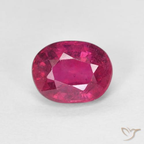 1.88ct Naturel Rouge léger Rubis, ovale, VS