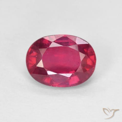 1.78ct Naturel Rouge Rosâtre Rubis, ovale, VS
