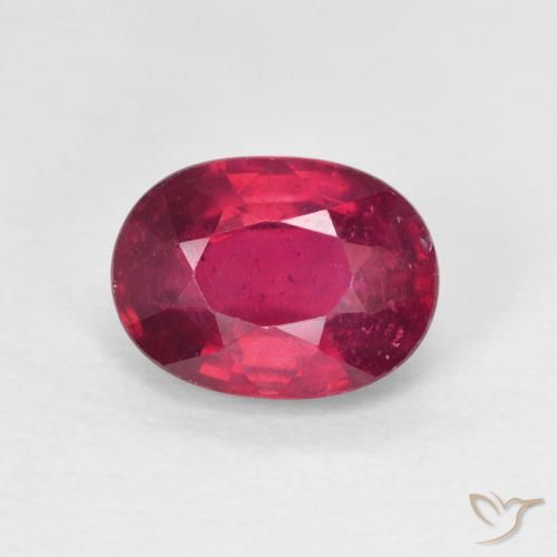 1.99ct Naturel Medium Dark-Red Rubis, ovale, VS