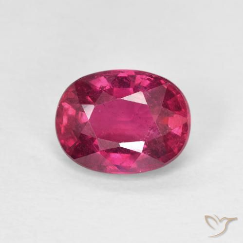 1.73ct Naturel Rouge Rosâtre Rubis, ovale, VS