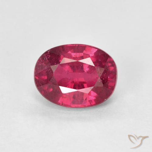 1.81ct Naturel Medium Dark-Red Rubis, ovale, VS