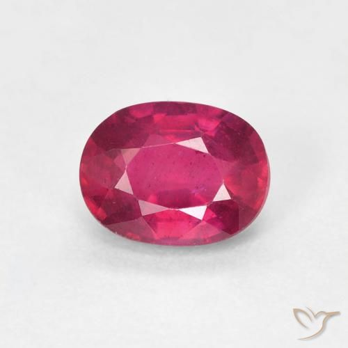 1.14ct Naturel Rouge léger Rubis, ovale, VS