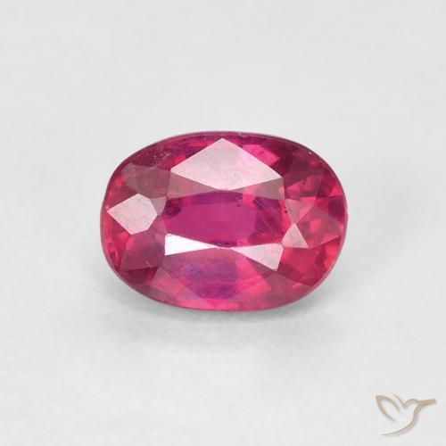 1.18ct Naturel Rouge léger Rubis, ovale, VS
