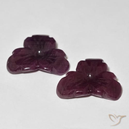 Shop natural 19.71ct Rouge acajou Rubis gems, Taille Fleur, from Madagascar at GemSelect. In stock, global shipping!