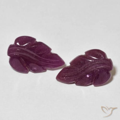 3.95ctw Naturel Medium Dark-Purple Rubis, Fantaisie, Opaque