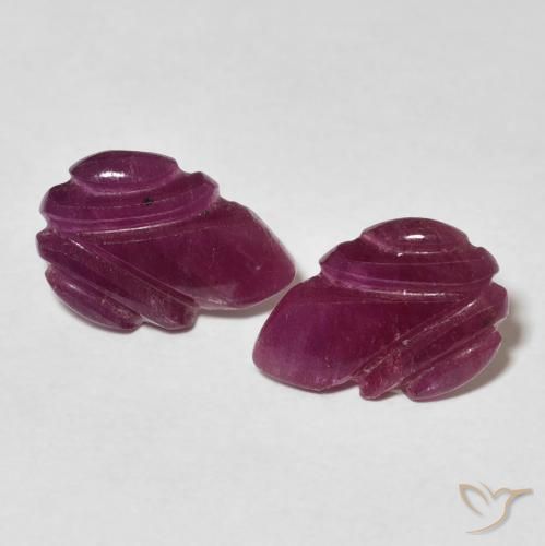3.20ctw Naturel Medium Dark-Purple Rubis, Fantaisie, Opaque