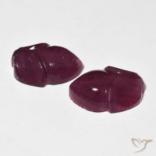 Shop natural 11.57ct Medium Dark-Purple Rubis gems, Taille Fleur, from Madagascar at GemSelect. In stock, global shipping!