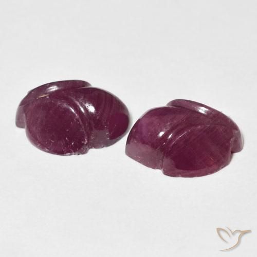 Shop natural 7.42ct Rouge framboises Rubis gems, Taille Fleur, from Madagascar at GemSelect. In stock, global shipping!