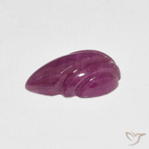 Rubis Violet rougeâtre naturelle Taille Fleur, 3.16 ct, Opaque