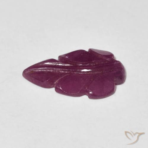 Rubis Pourpre foncé naturelle Fantaisie, 1.65 ct, Opaque